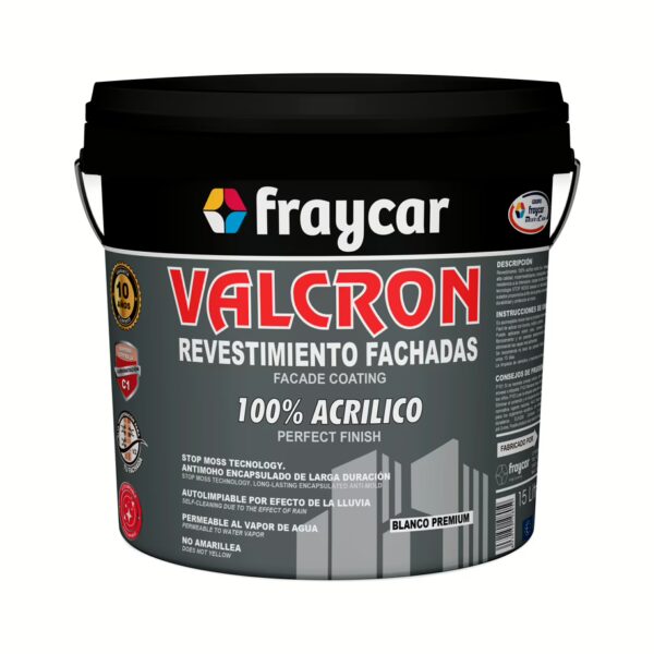Revestimiento extra liso para fachadas impermeable y muy transpirable de gran resistencia a la intemperie